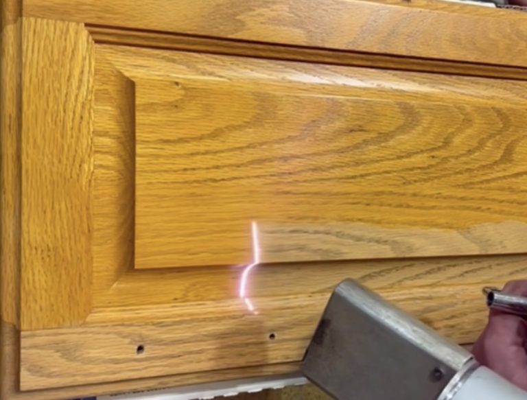 laser cabinet finish removal