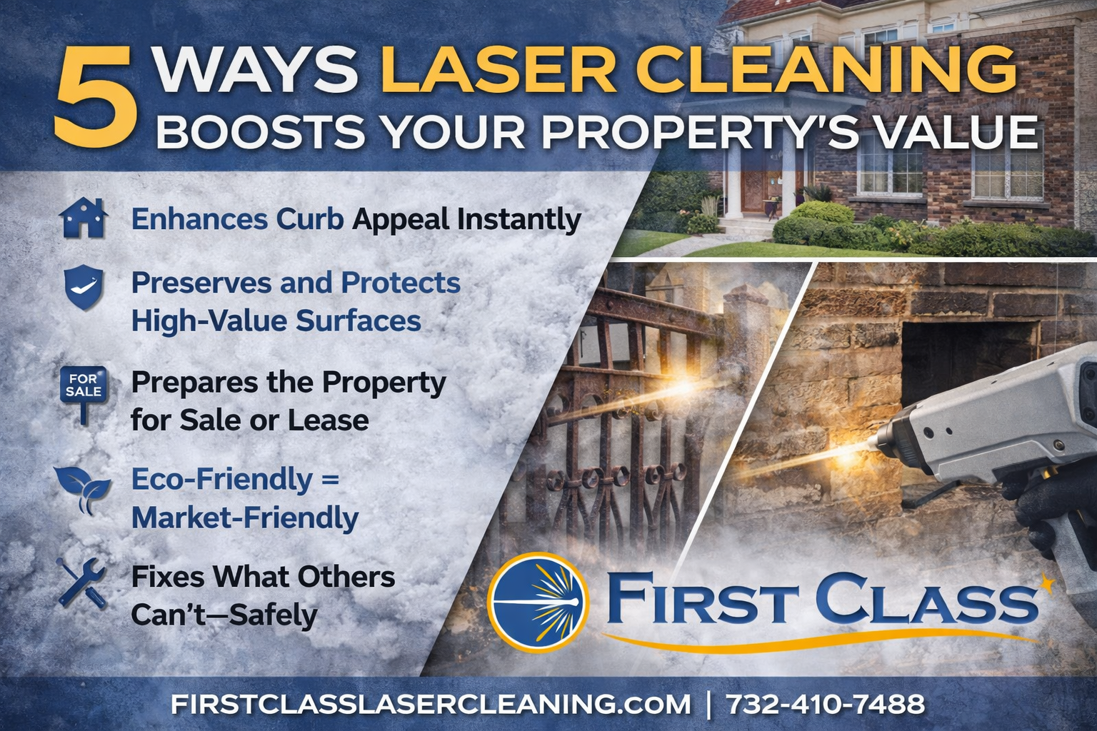 5 Ways Laser Cleaning Boosts Your Property’s Value