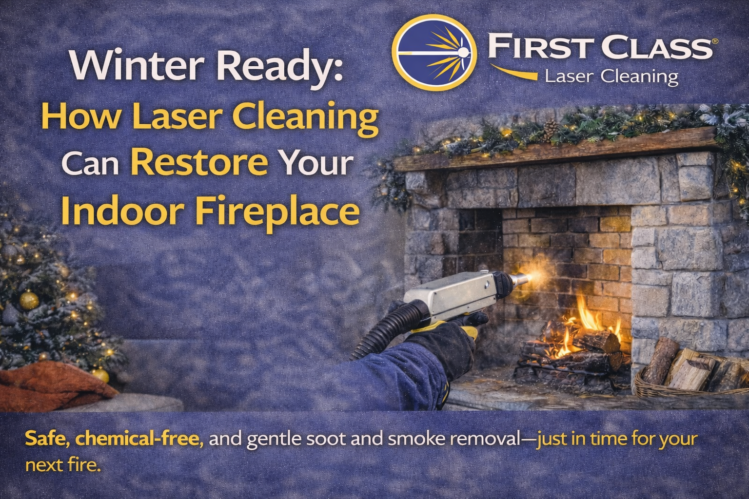 Winter Ready: How Laser Cleaning Can Restore Your Indoor Fireplace